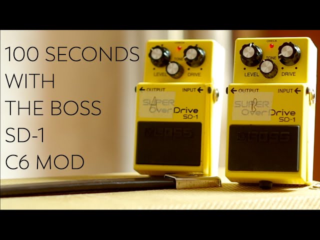 BOSS SD-1 Overdrive Pedal C6 Mod - Before and After - YouTube