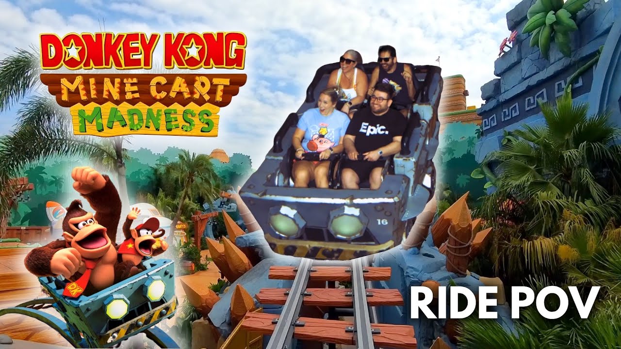 Donkey Kong: Mine-Cart Madness 2025 (Ride POV) | Super Nintendo World • Epic Universe