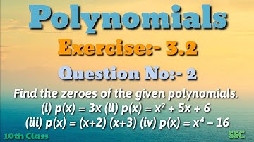 Polynomials||Exercise:- 3.2||Question:- 2||10th Class||SSC||Maths||Explaining in Telugu👍