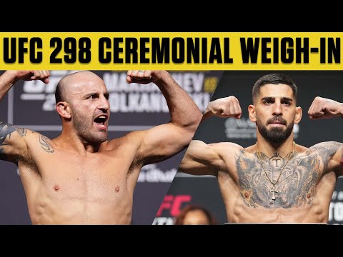 UFC 298 Ceremonial Weigh-Ins | ESPN MMA