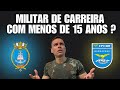 É possível seguir carreira militar com menos de 15 anos?