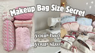 Make ANY Size Quilted Makeup Bag! | Easy Custom Size Sewing Tutorial for Beginners