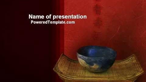 Chinese Bowl PowerPoint Template by PoweredTemplate.com