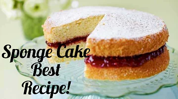 Light and fluffy SPONGE CAKE in minutes // Let's Bake!