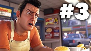 FAST FOOD SIMULATOR Gameplay Walkthrough Part 3 - DRIVE THROUGH (MOST STRESSFUL VIDEO EVER)