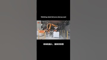 Palletizing robots that serve what you want #machine #factory #industrialrobot #robotics