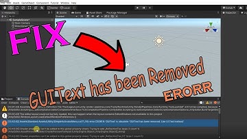 Fix GUIText Has Been Removed Error Unity 2019,2020,2021
