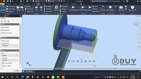 Hướng Dẫn Tiện CNC Với Autodesk Inventor CAM Autodesk Inventor HSM Ultimate P2