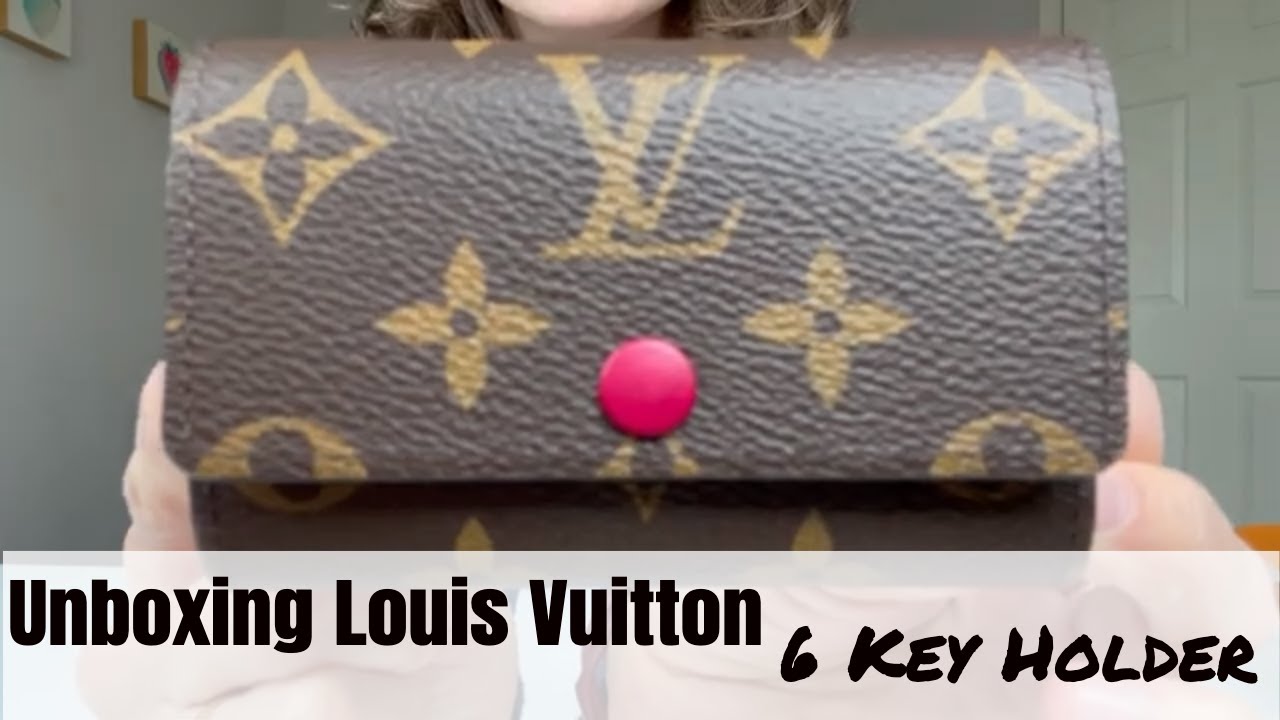 LOUIS VUITTON 6 KEY HOLDER UNBOXING - MONOGRAM SLG 