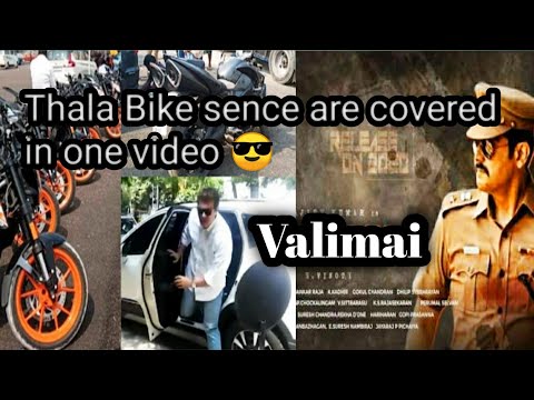 #Valimai Thala racing shooting spot and Thala bike sences all covered in one video 😎