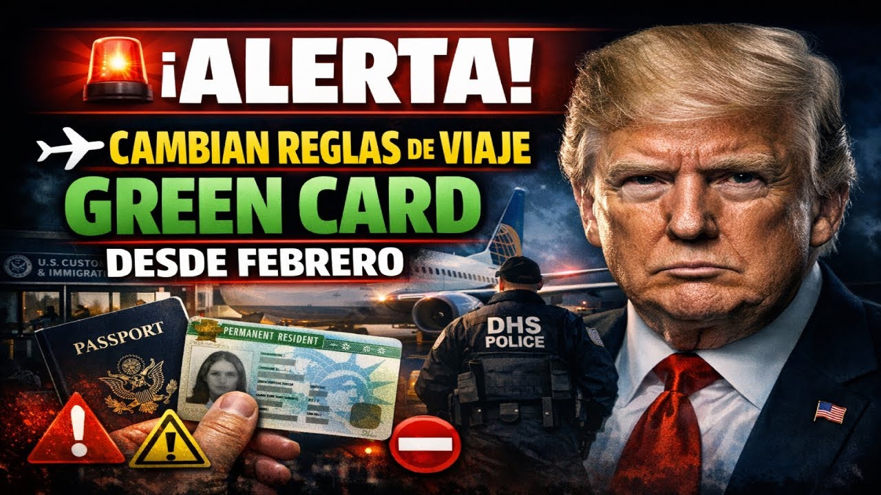 ¡ALERTA! Cambian las reglas de viaje para la Green Card en febrero lo que todo inmigrante debe sabe