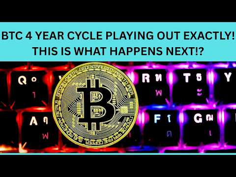 Video preview for BTC 4 YEAR CYCLE PLAYING OUT EXACTLY! THIS IS WHAT HAPPENS NEXT!?