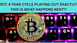 BTC 4 YEAR CYCLE PLAYING OUT EXACTLY! THIS IS WHAT HAPPENS NEXT!?