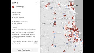 Elgin Illinois 250kW Tesla Supercharger #tesla #supercharger #ev