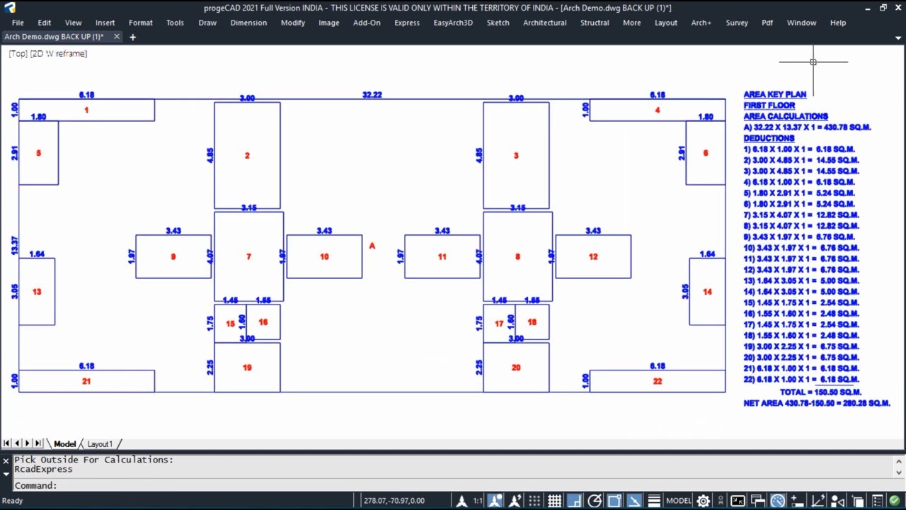 Built-Up Area Calculations