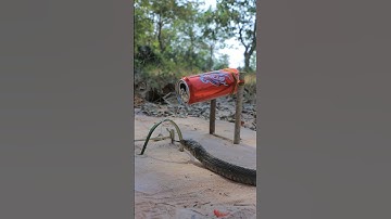 DIY snake trap using Can That Work 100% -#holesnakeshrotssnaketrap#