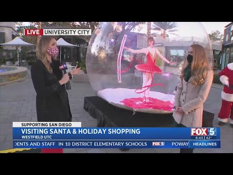 Visiting Santa and Holiday Shopping at Westfield UTC