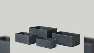 Fiber cement flower pot