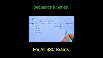 Sequence & Series Short Tricks, Math