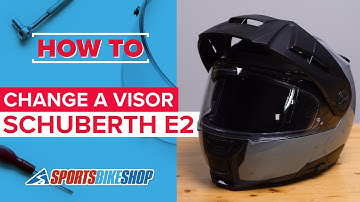 How to change a visor: Schuberth E2 motorcycle helmet