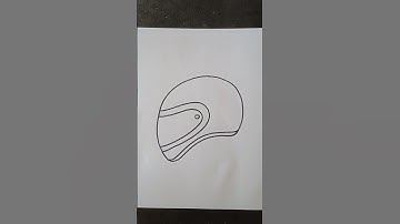 How to Draw a Motorcycle Helmet