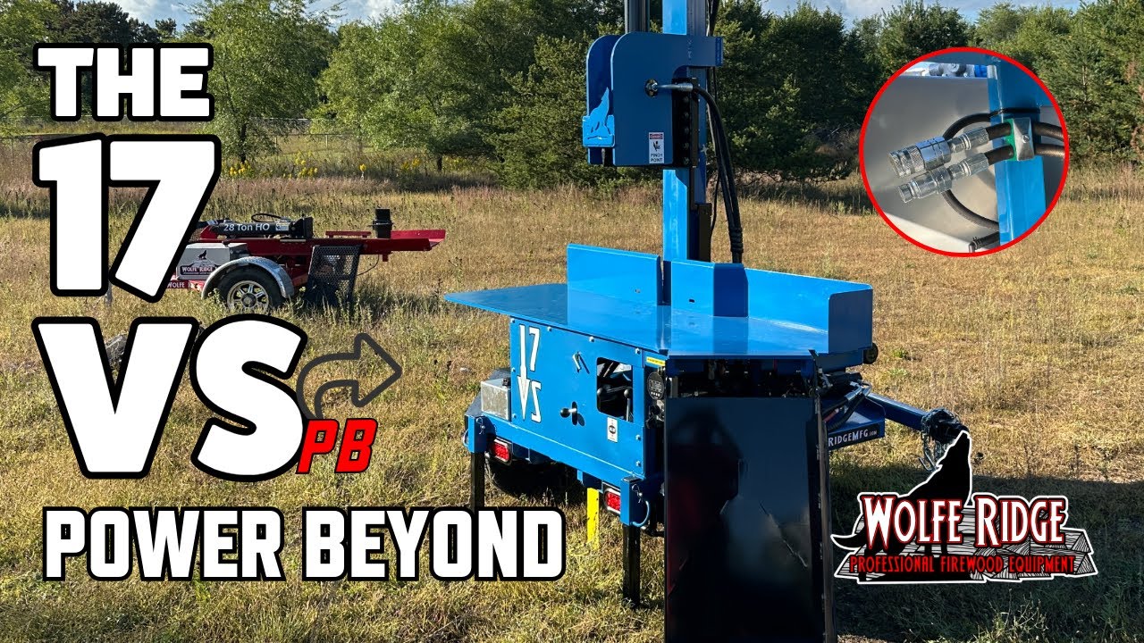 Wolfe Ridge 17VS-PB — вертикальный дровокол с непревзойденной гидравлической мощностью!