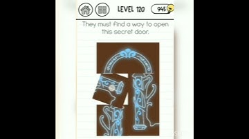 brain test 3 level 120 the must find a way to open the secret door