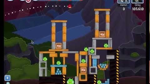 Angry Birds Facebook Surf and Turf Level 42 Walkthrough 3 Star