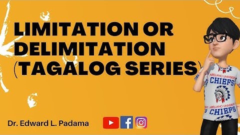LIMITATION OR DELIMITATION (TAGALOG SERIES)