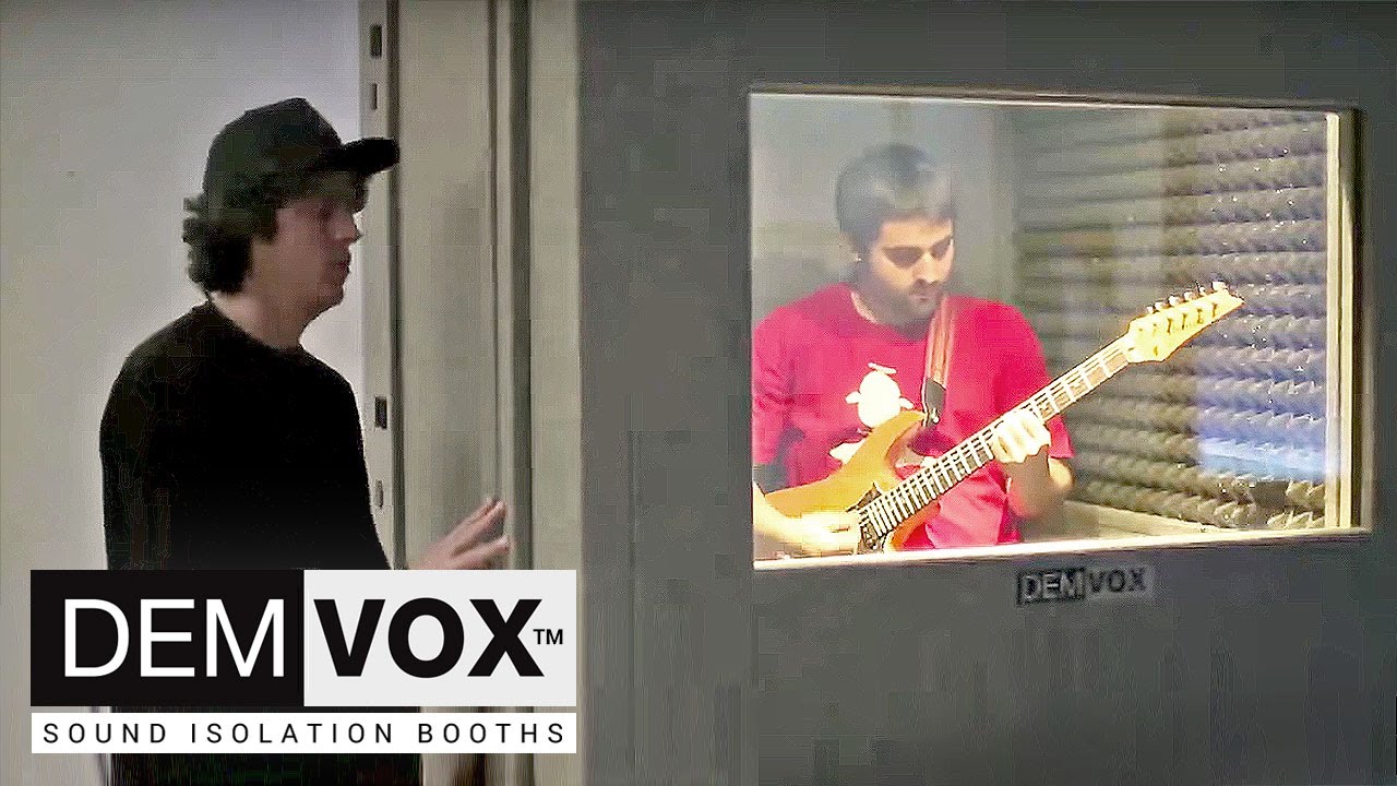 DEMVOX™ SOUND ISOLATION BOOTHS ECO100 & Guitar + Amp YouTube