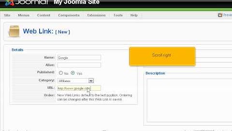 How to manage web links in Joomla - Joomla Tutorials
