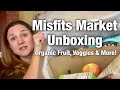 Misfits market unboxing  organic fruits  vegetables  misfits market coupon code