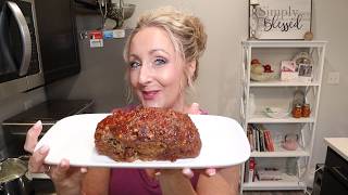 Zucchini Meatloaf ~ The Perfect Summer Meatloaf