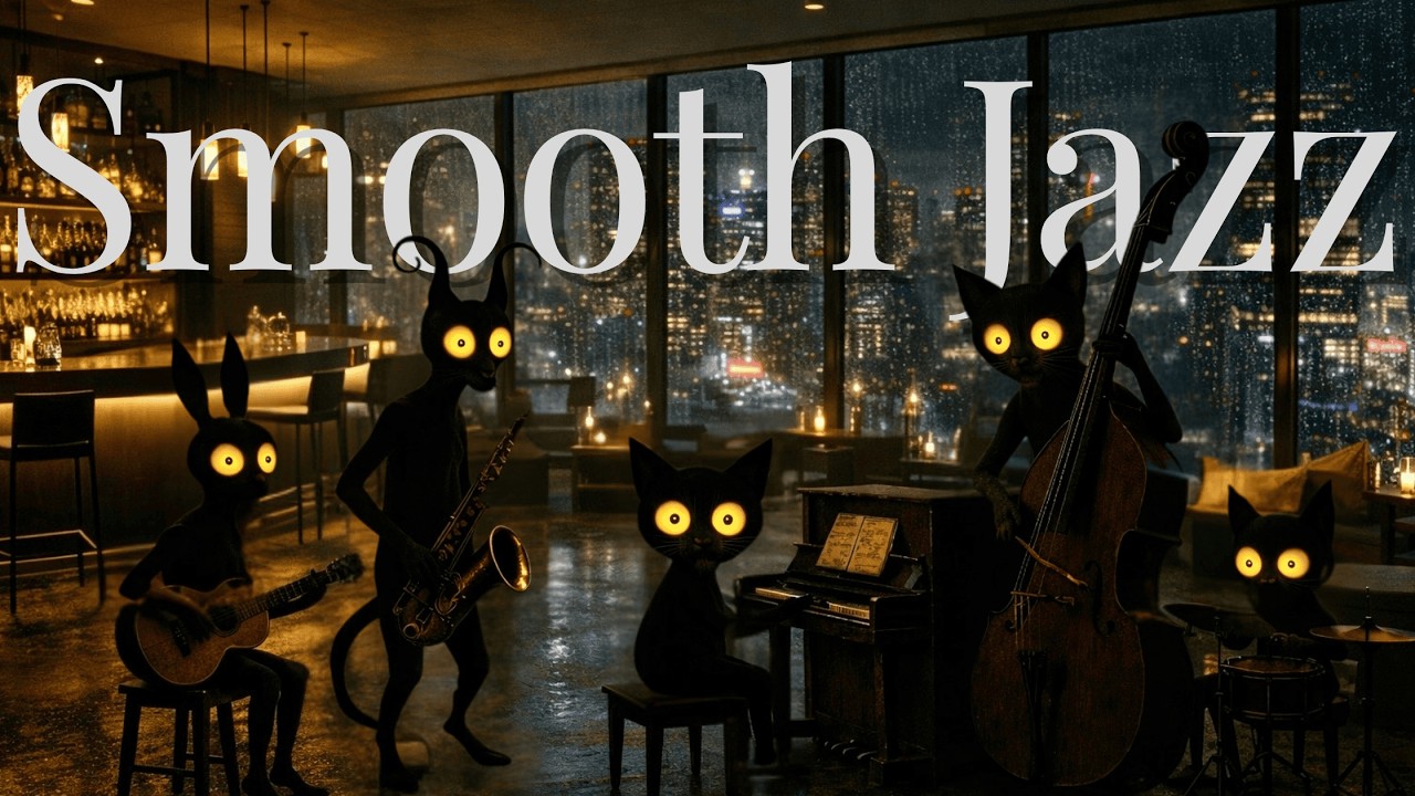 【LIVE】夜景ラウンジで流れるスムースジャズ | Smooth Jazz for Work & Sleep｜作業・読書・睡眠用BGM