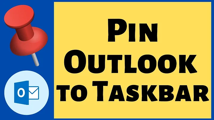 How To Pin Outlook To Taskbar?