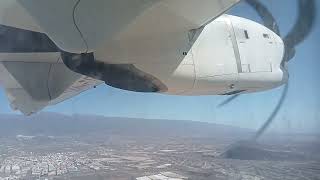 Binter Atr 72-600. Going To The Plane, Engine Star Up, Taxi And Take Off From Tenerife South Airport