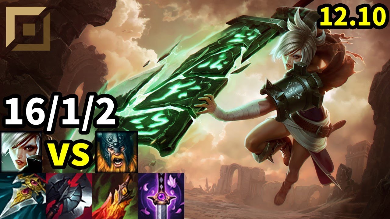 Riven Top vs Olaf - EUW Master | Patch 12.10