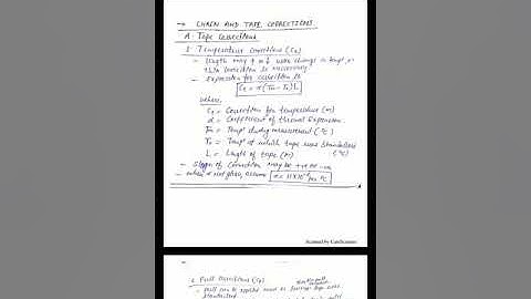 #Chain and Tape corrections