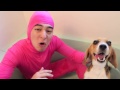 PINK GUY LOVES ANIMALS