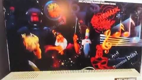 NEC PC-6001A Computer - NEC TREK - Canyon Climber - Just like the TRS-80 Tandy COCO?  NOPE!