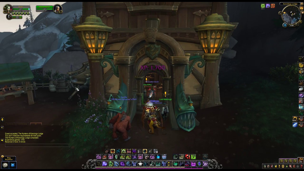 WoW quest - The Hunters of Kennings Lodge
