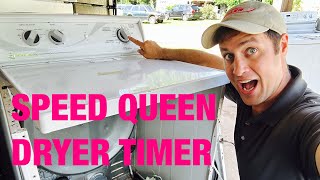 How to check a Speed Queen dryer that’s not heating | Bad timer d511150p | NLA