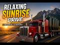 Relaxing Sunrise Drive Through Wyoming & Montana | Pete 359X | ATS #ats #shorts