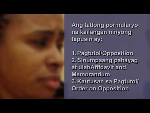 Video: Paano Mag-file Ng Isang Pagtutol Sa Isang Pahayag Ng Paghahabol