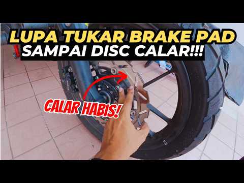 DISC CALAR SEBAB TAK TUKAR BRAKE PAD! VSTROM 250SX