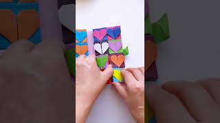 Rainbow Color Paper wallet with 5 layer pockets Showoff#diy #origami