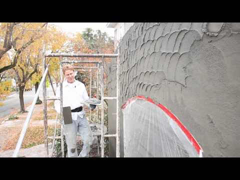 Matching a swirl stucco finish, Applying a stucco swirl finish, What is a swirl stucco finish