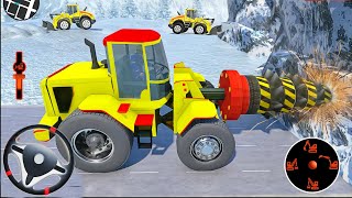 Snow Rescue Machine Simulator 2022 - Snow Plow Heavy Excavator Drilling - Android Gameplay screenshot 5