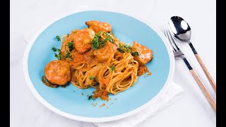 พาสต้าซอสกุ้ง Pasta in Prawn Sauce : พลพรรคนักปรุง