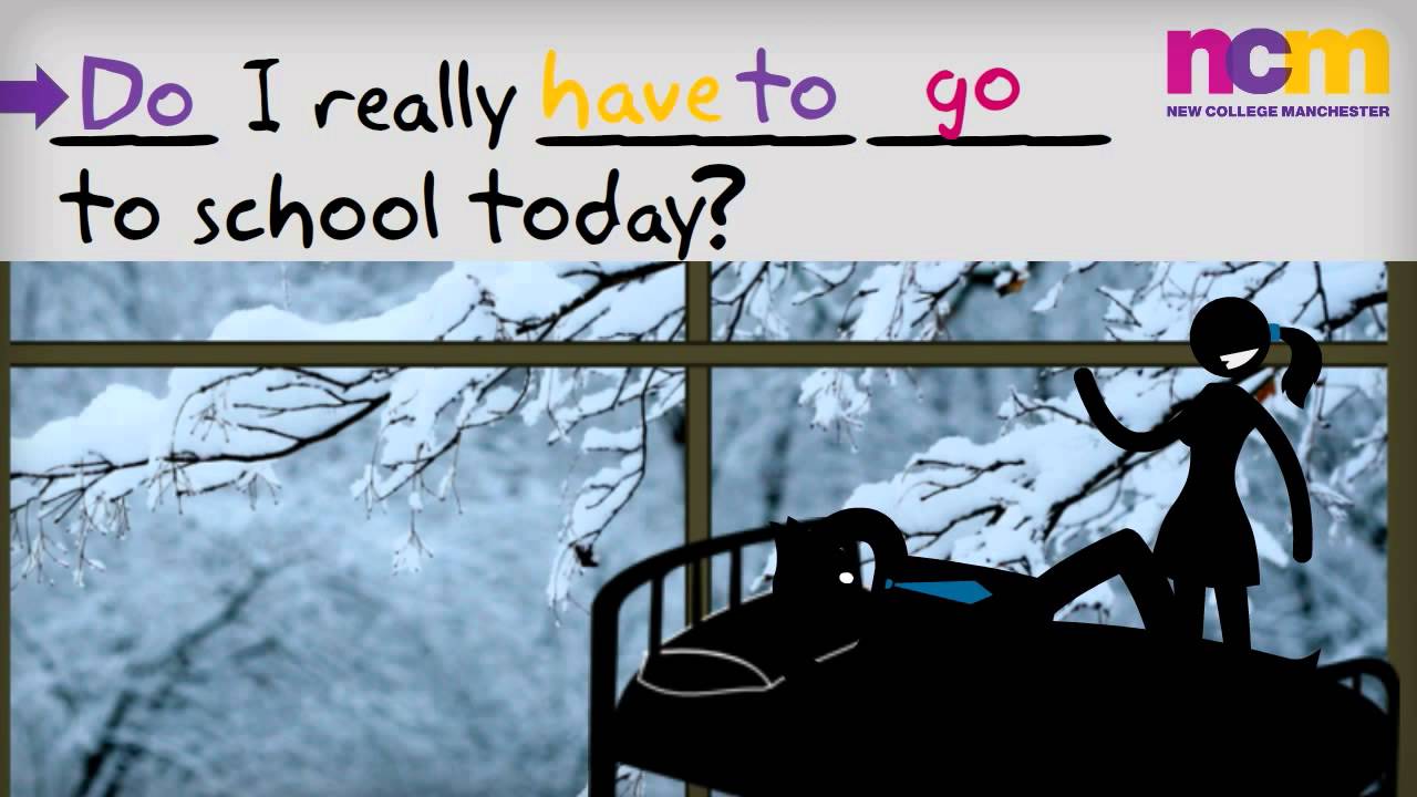 learn english grammar Making questions using verbs of obligation (Grammar in a minute) GR001Q